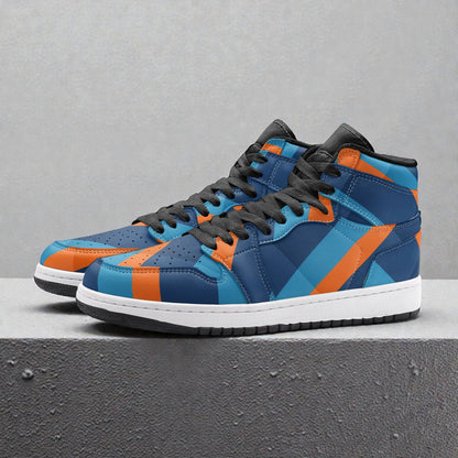Unisex High Top Sneaker - Orange Rebel