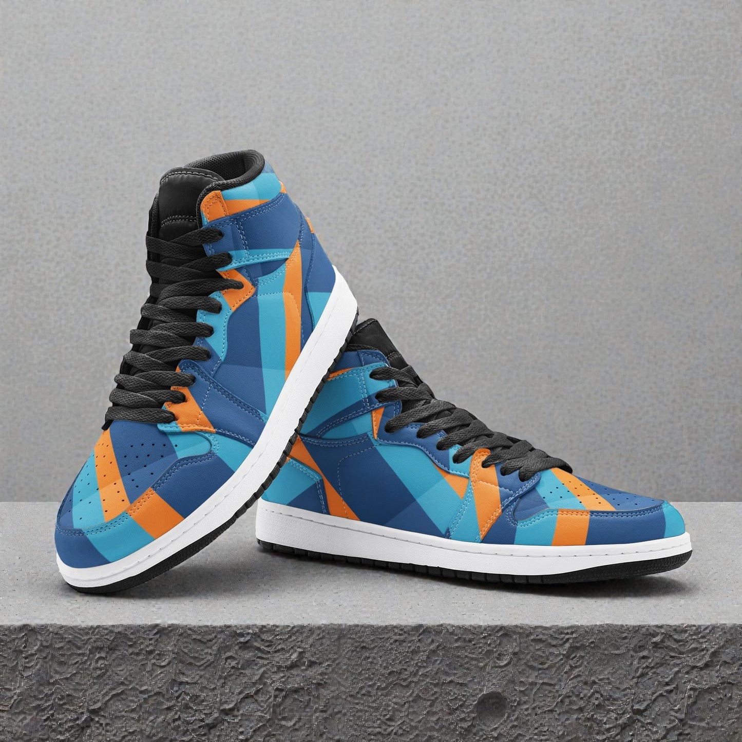 Unisex High Top Sneaker - Orange Rebel