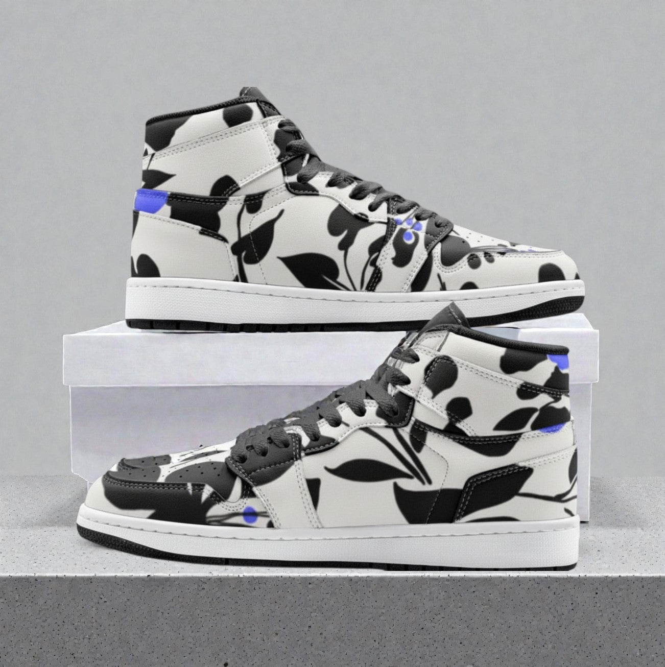 Unisex High Top Sneaker – Ink Garden