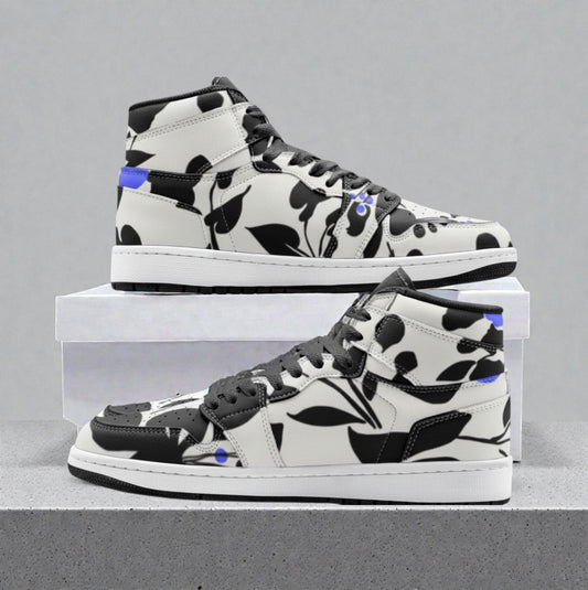 Unisex High Top Sneaker – Ink Garden