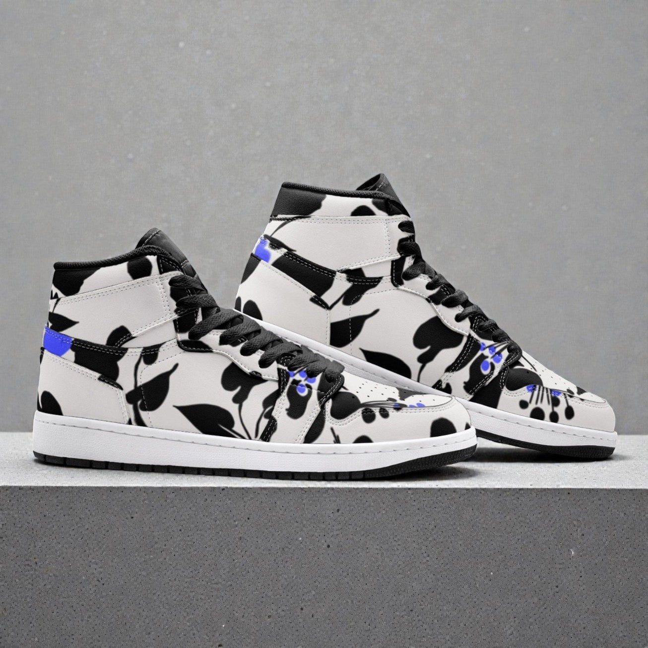Unisex High Top Sneaker – Ink Garden