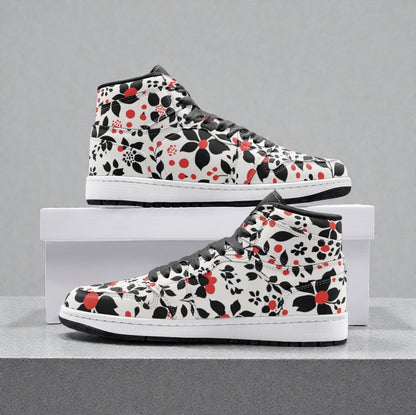 Unisex High Top Sneaker – Red Ink Riot