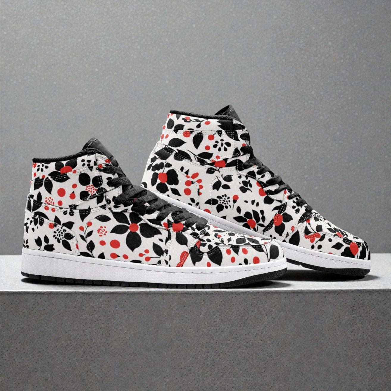 Unisex High Top Sneaker – Red Ink Riot