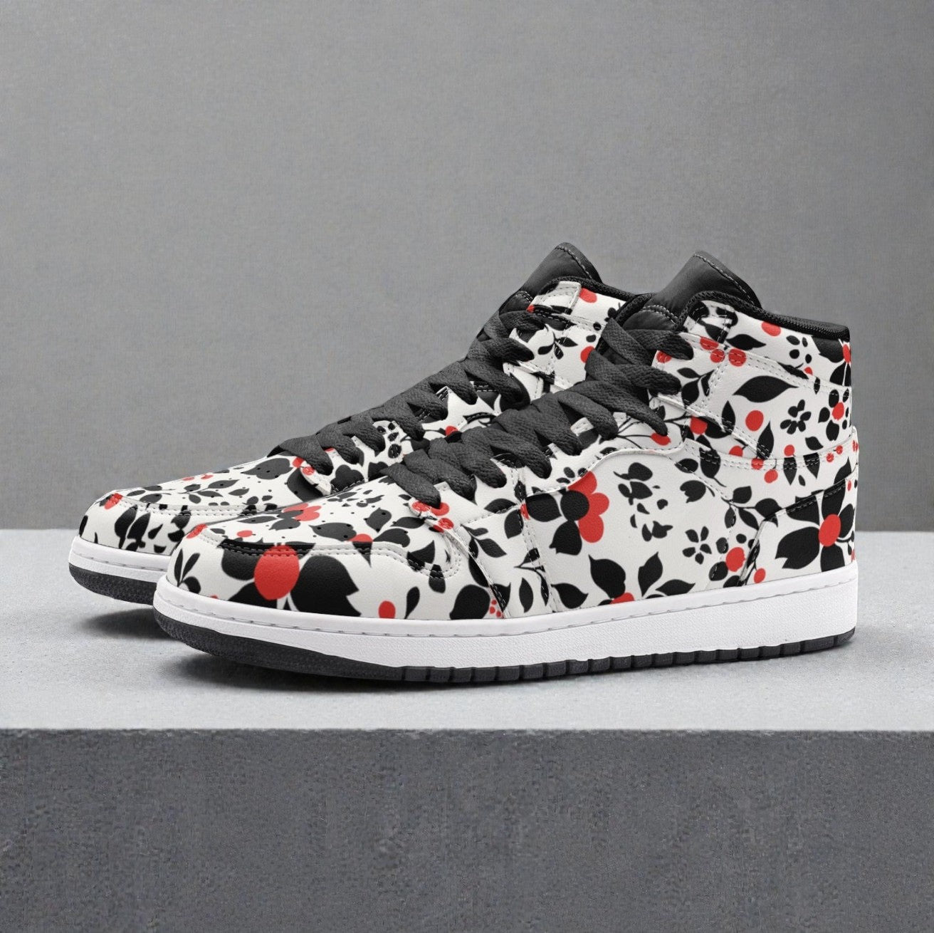 Unisex High Top Sneaker – Red Ink Riot