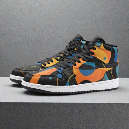 Unisex High Top Sneaker – Sunset Groove