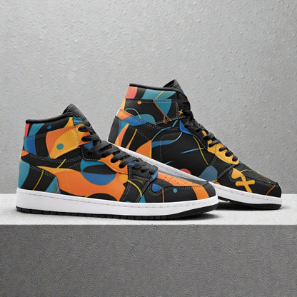 Unisex High Top Sneaker – Sunset Groove