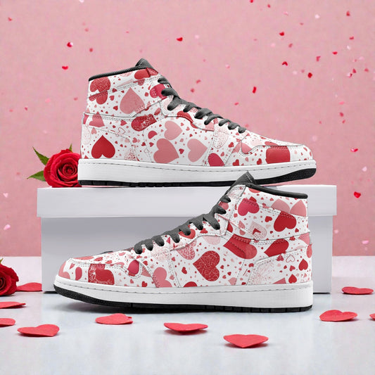 Unisex High Top Sneaker - Valentine Overdose